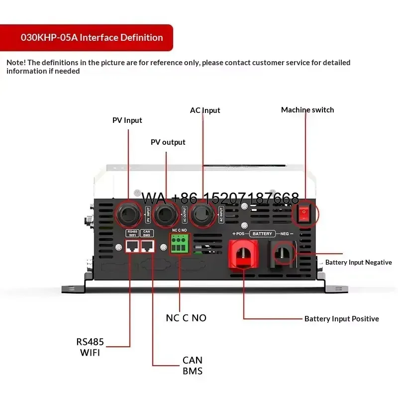 Hybrid Solar Inverter 5.5Kw Mppt 48V - Wmwmnu für Hybrid-Einphasen-Rein-Sinus-Wechselrichter 3KW 4KW 5.5KW