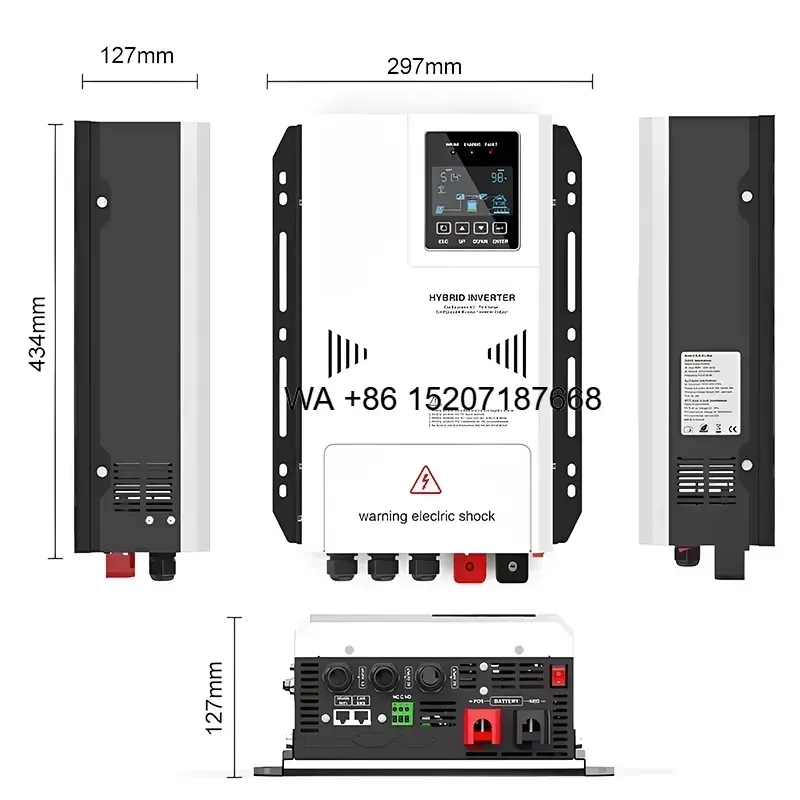 Wmwmnu für Hybrid-Einphasen-Re – Hybrid Solar Inverter 5.5Kw Mppt 48V Bewertung und Preis